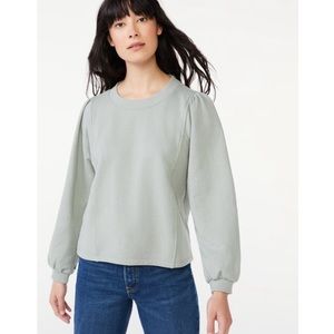 Free Assembly Pleat Shoulder Sweatshirt